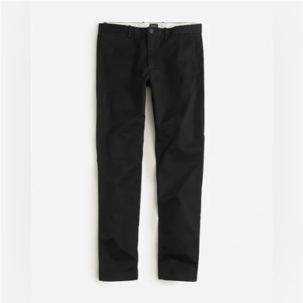 NWT J. Crew Men's Chino 484 Slim Black 31x34 Preppy Business Casual Pants - Picture 2 of 4